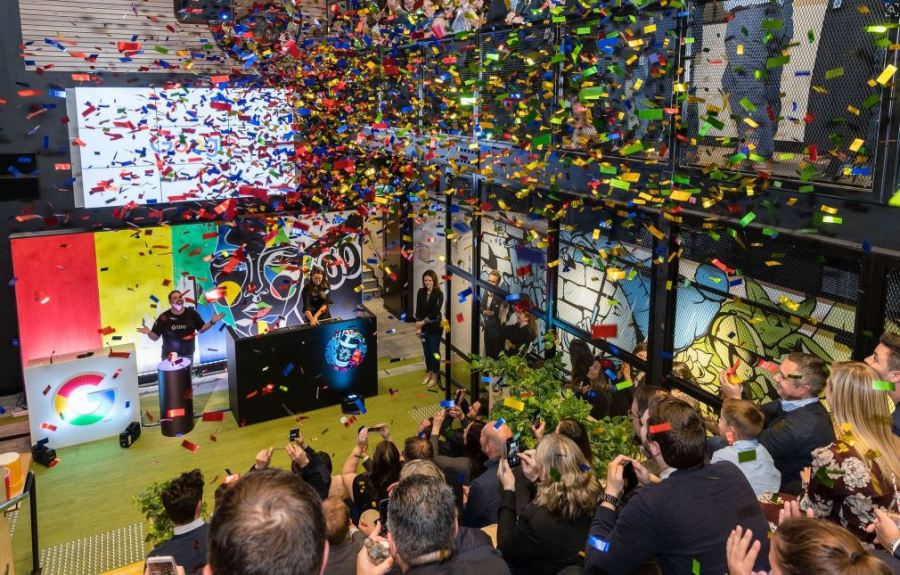 office opening confetti cannons